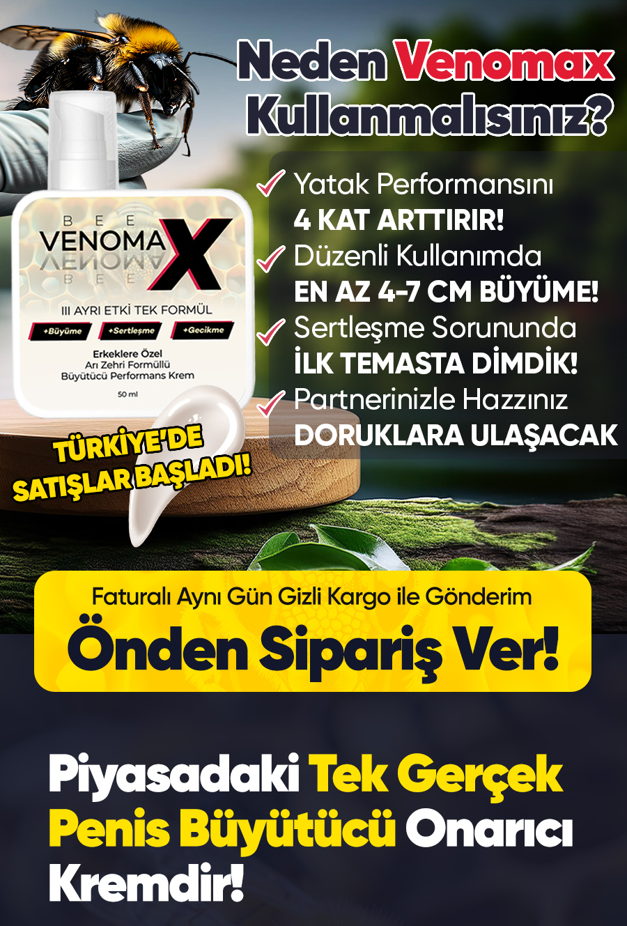 Venomax Arı Kremi - TR